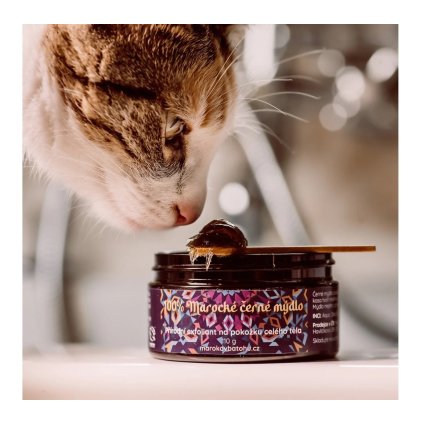 černé mýdlo maroko v batohu