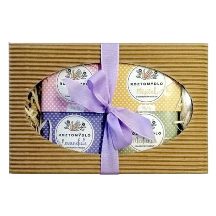mýdla v dárkovém balíčku