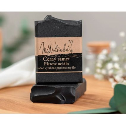 Pleťové mýdlo černý samet Mýdlenka