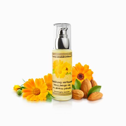 Měsíčkový mrňousek - tělový pečující měsíčkový olej | Veselá Bomba