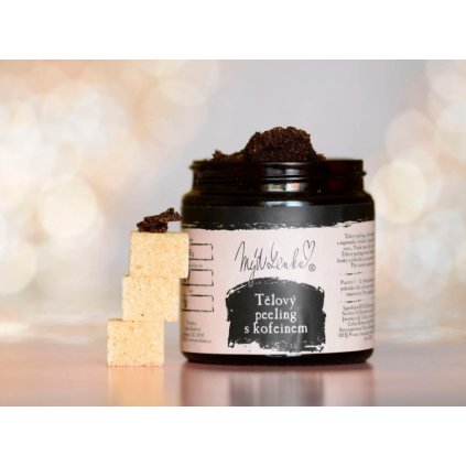 peeling mýdlenka s kofeinem