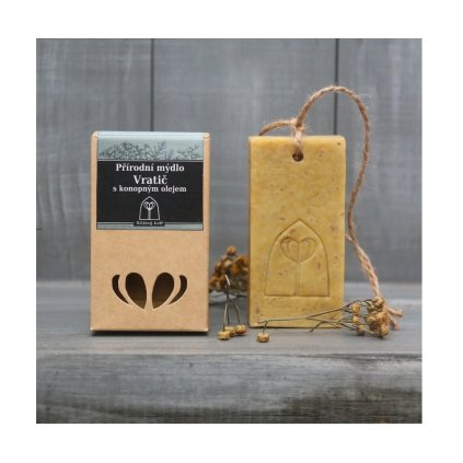 Přírodní konopné mýdlo Vratič 75g | Růžový květ