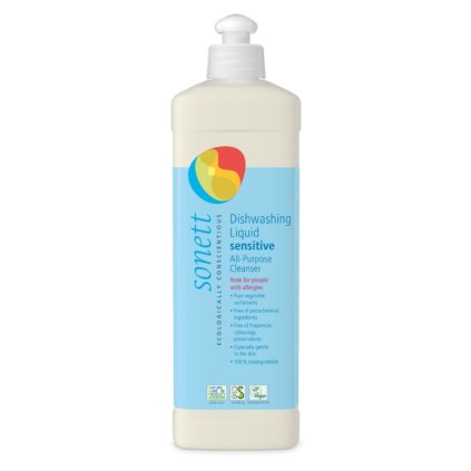 Tekutý prostředek na nádobí a univerzální čistič - Sensitive 500 ml | Sonett