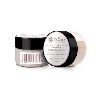 arganovy cukrovy scrub skaolinem 25 ml