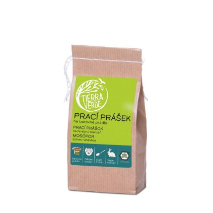 Prací prášek z mýdlových ořechů na barevné prádlo (papírový sáček 250 g)